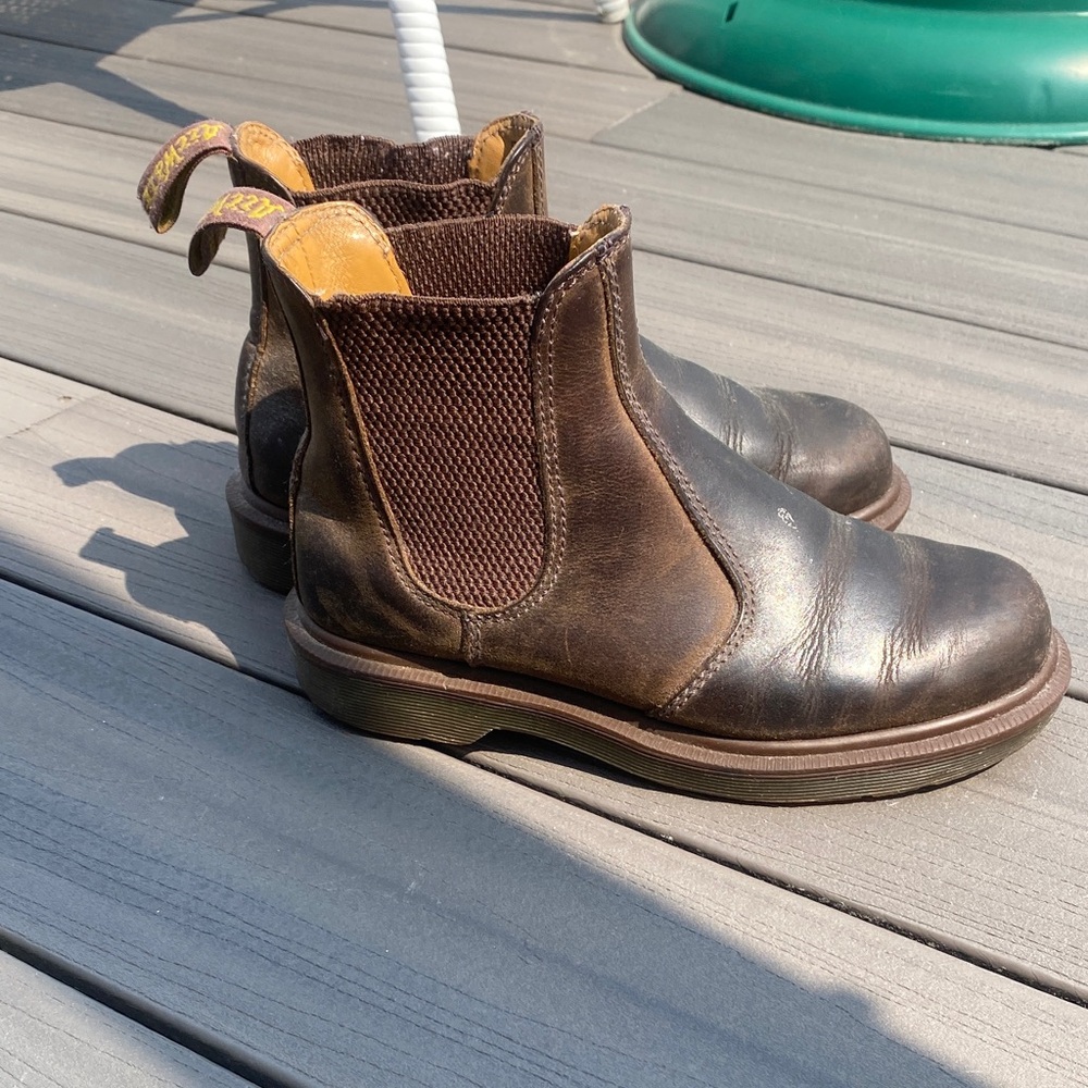 Dr. Martens Dark Brown Leather Boots